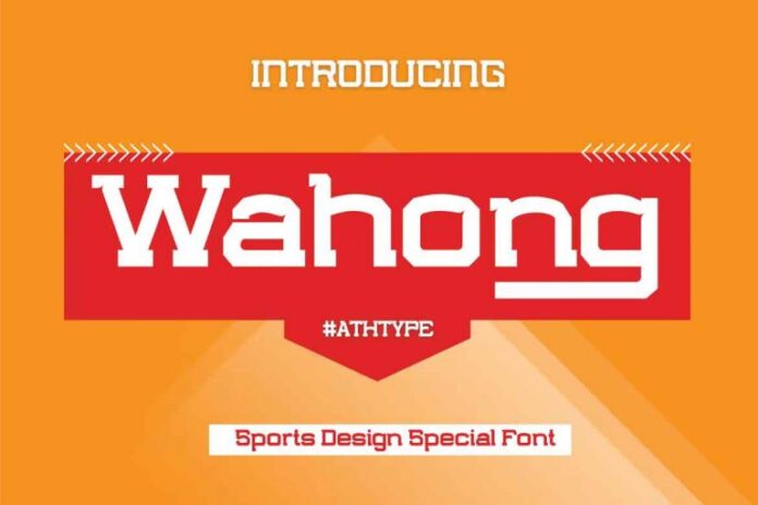 Wahong Sports Design Special Font
