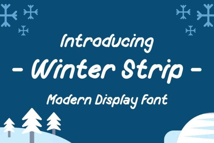 Winter Strip Font
