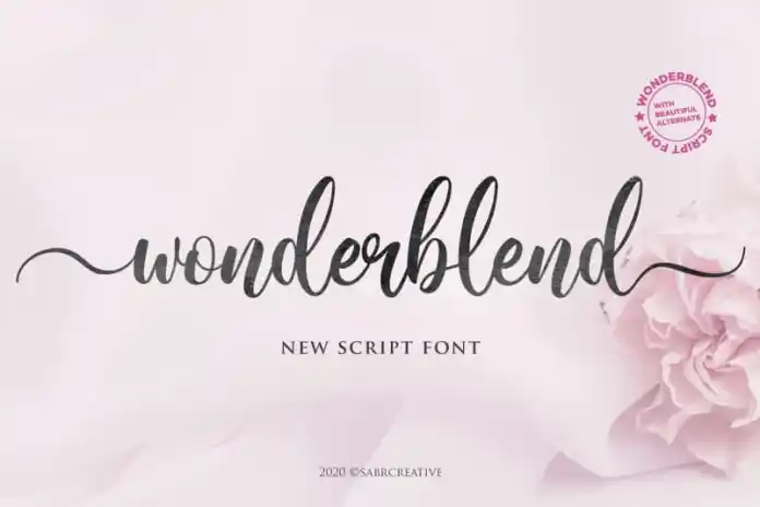Wonderblend Calligraphy Font