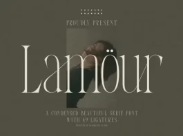 Lamour – Condensed Serif