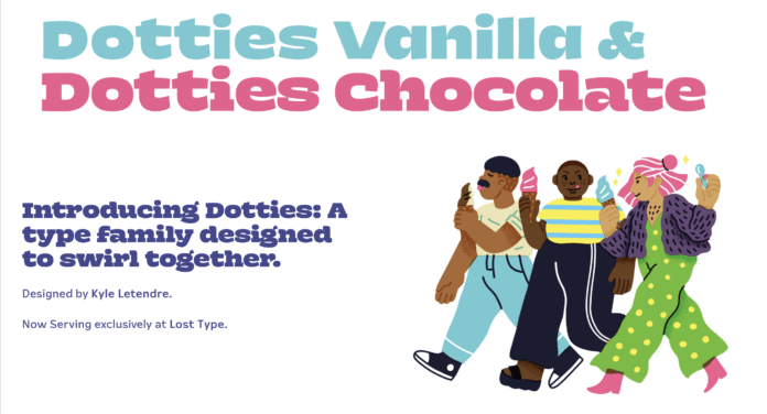 Dotties Vanilla & Chocolate Font