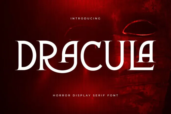 Dracula – Horror Display Serif Font