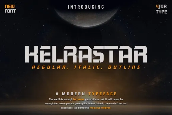 Kelrastar Font