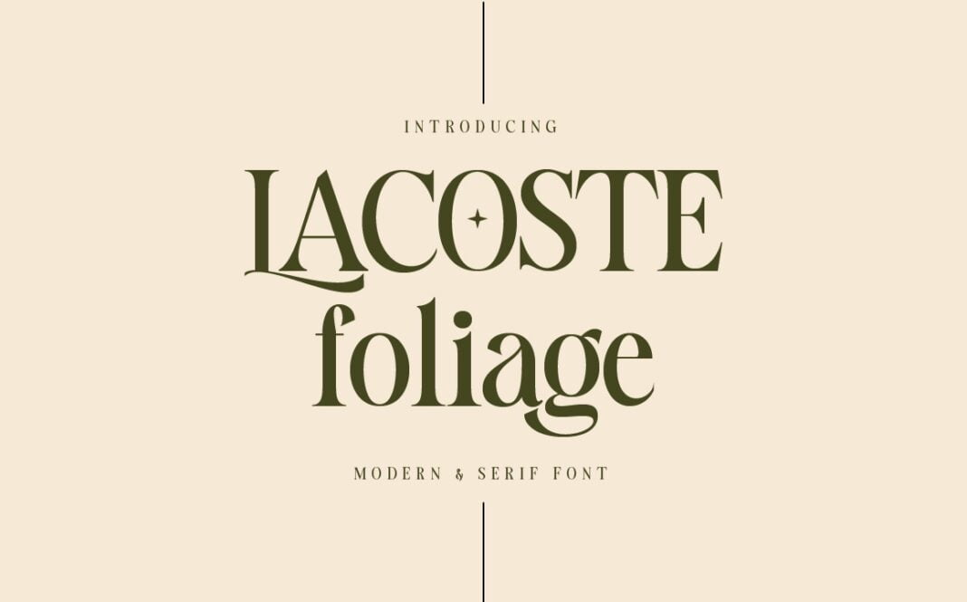Lacoste Font
