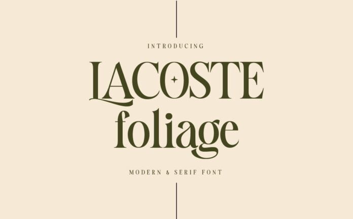 Lacoste Font