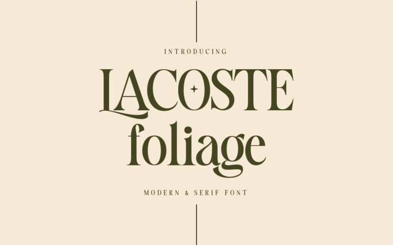Lacoste Font