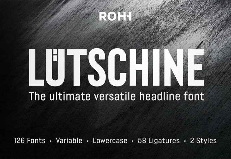 Lütschine Font