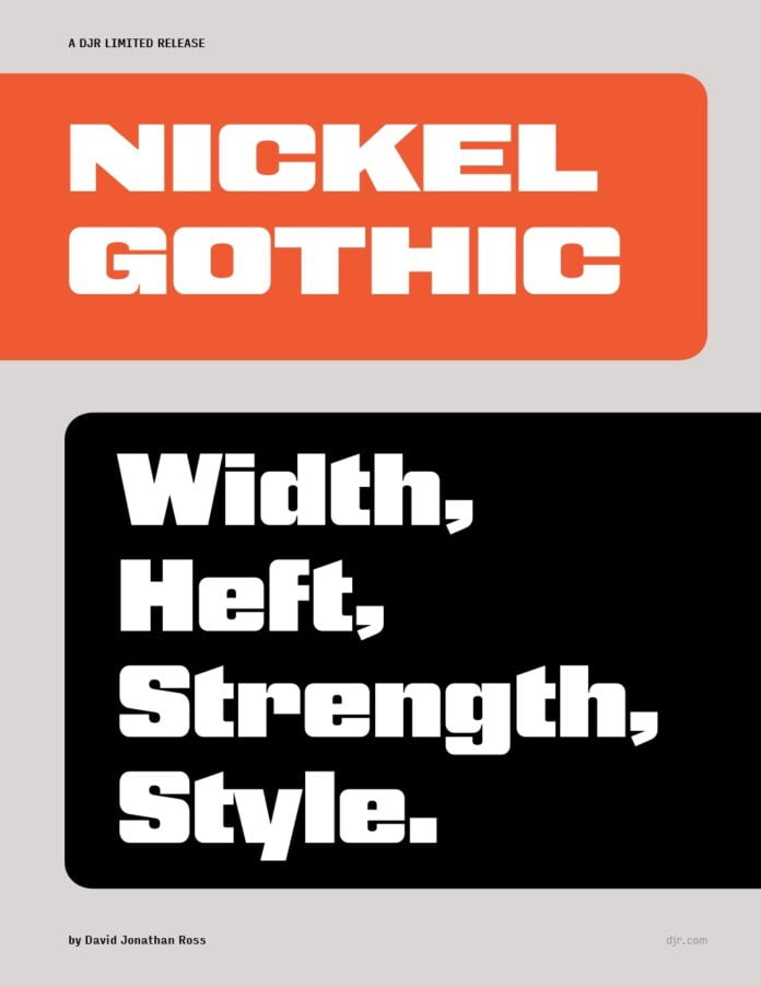 Nickel Gothic Font