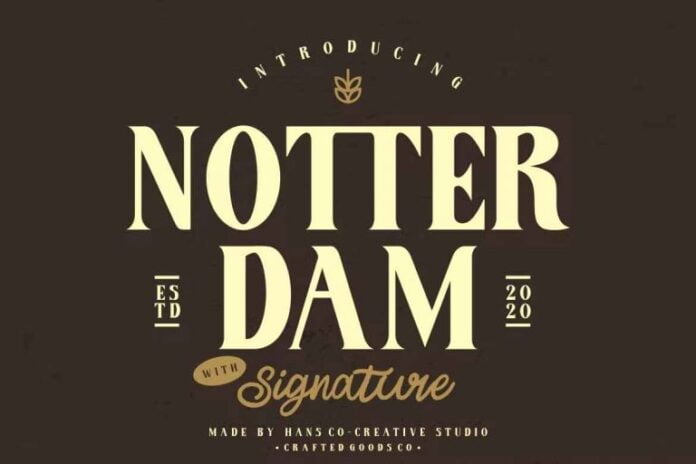Notter Dam Font