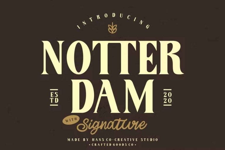 Notter Dam Font