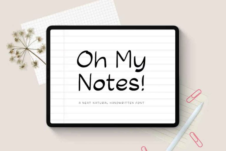 Oh My Notes Font