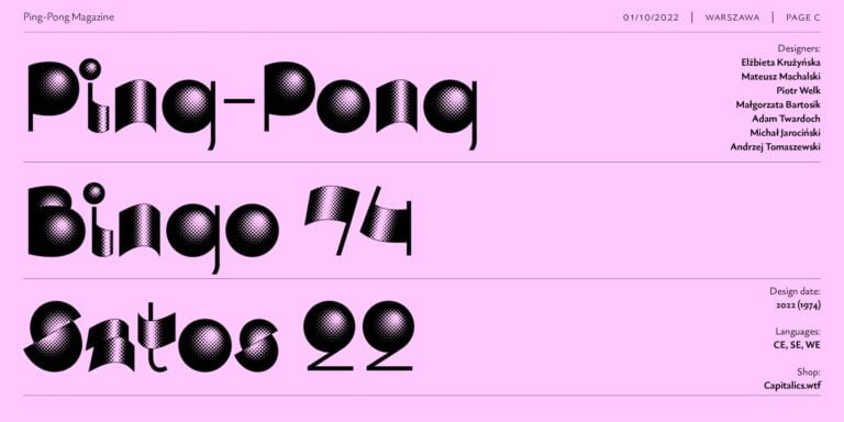 PingPong Font