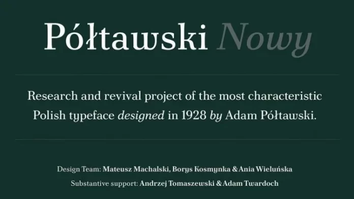 Poltawski Nowy Font Family