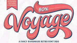 Retro Fonts - Bon Voyage!