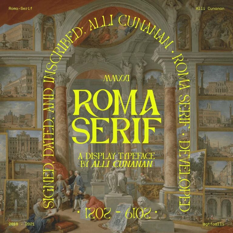 Roma Serif Font