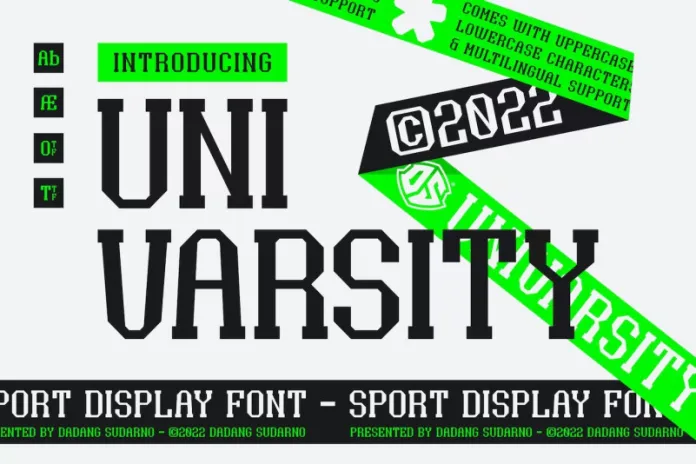 Univarsity – Sport Display Font