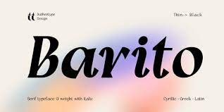 Barito Font Family