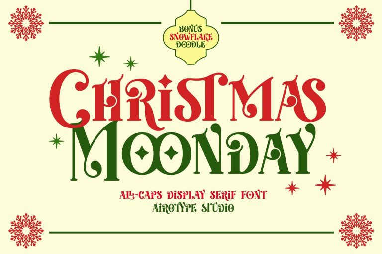Christmas Moonday Font