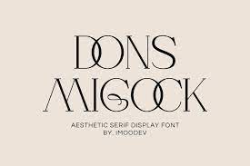 Dons Migock - Elegant Typefaces
