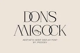 Dons Migock - Elegant Typefaces