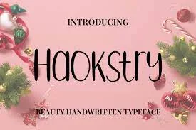Haokstry - Beauty Handwritten Typeface