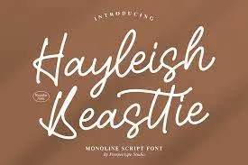 Hayleish Beasttie Font