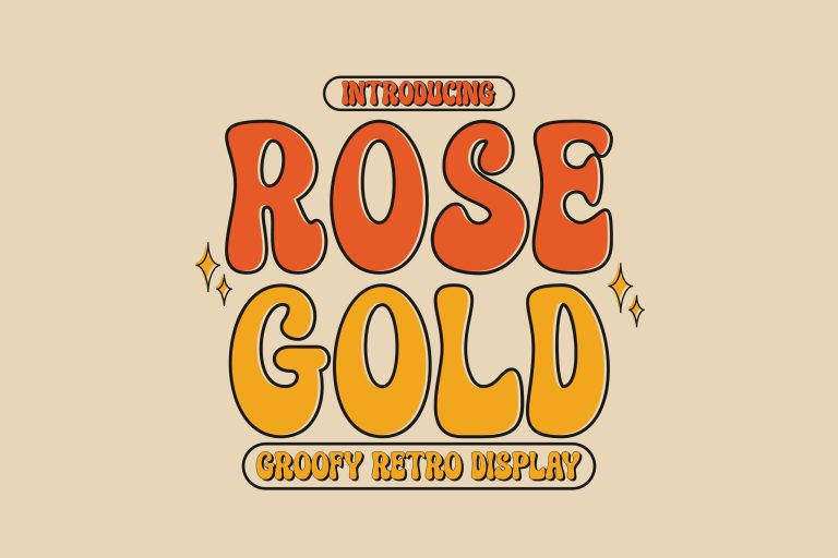 Rose Gold Font