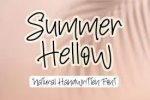 Summer Hellow - Natural Handwritten Font