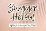 Summer Hellow - Natural Handwritten Font