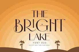 The Bright Lake Duo Font