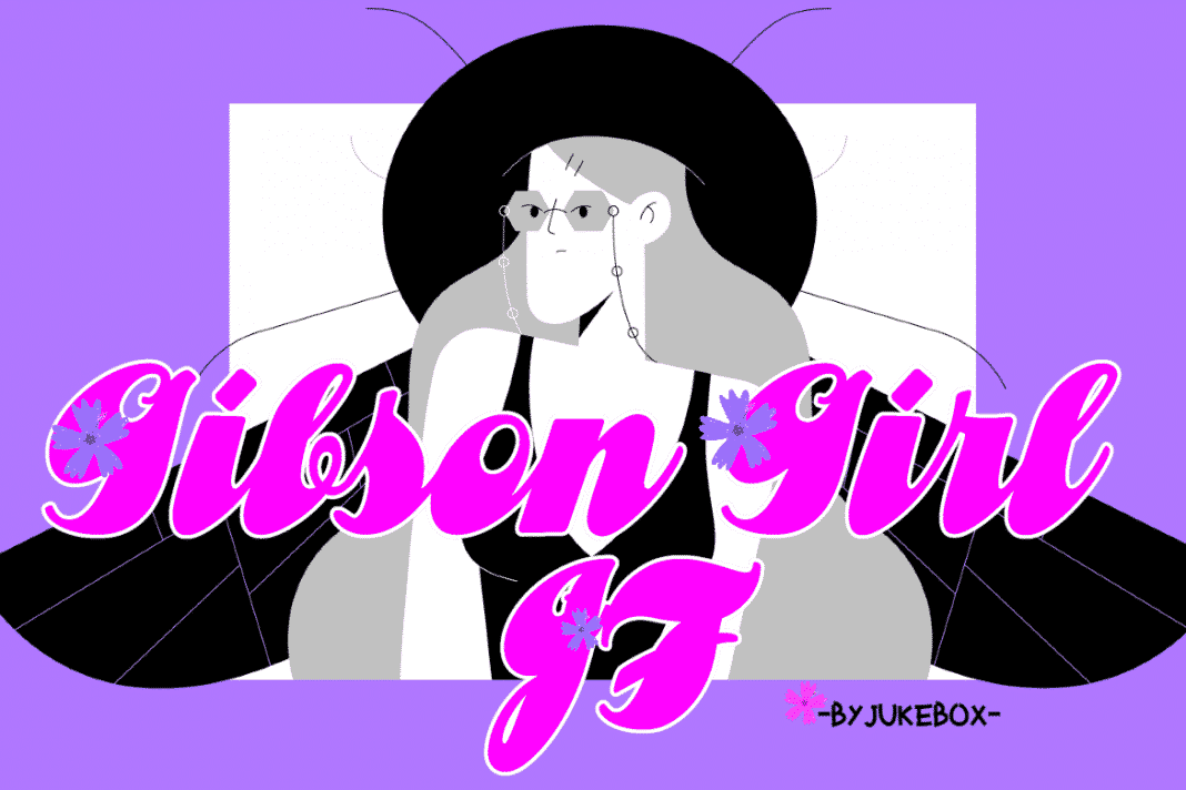 Gibson Girl JF - Funky Retro Typeface Font
