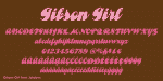 Gibson Girl JF - Funky Retro Typeface Font