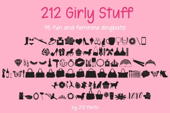 212 Girly Stuff Font