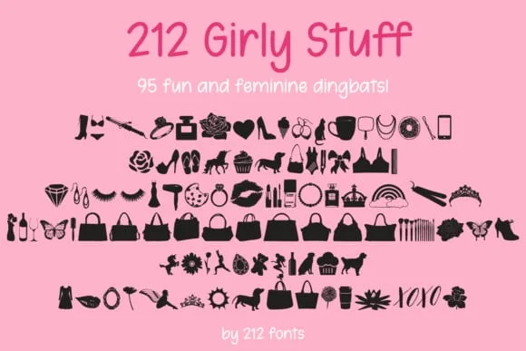 212 Girly Stuff Font