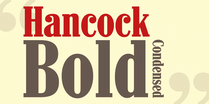 Hancock Pro Font