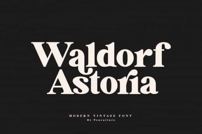 Waldorf Astoria Font