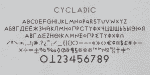 Cycladic Font