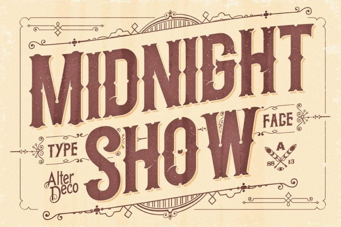 Midnight Show Typeface Font
