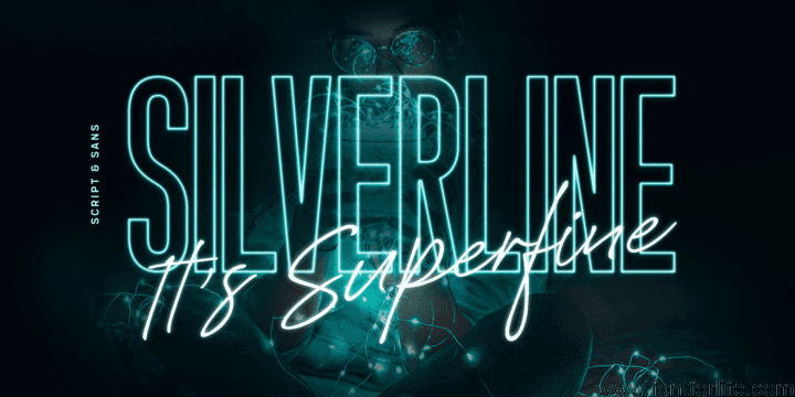 Silverline Script & Sans Set Font