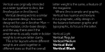 Vertical Font