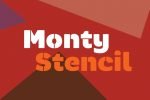 Monty Stencil Font