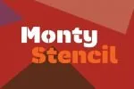 Monty Stencil Font