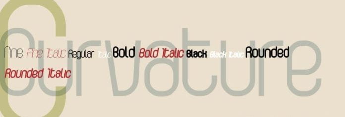 Curvature Font