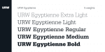 Egyptienne Font