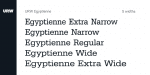 Egyptienne Font