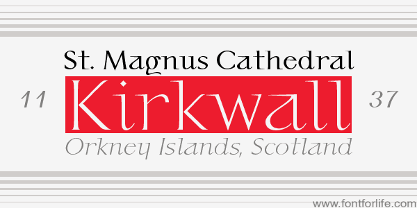 Kirkwall Font