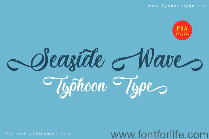 Seaside Wave Font