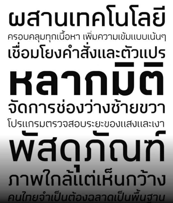3D World Thai Corporate Fonts