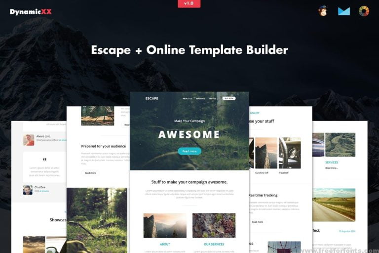 Escape – Responsive Email + Template Builder