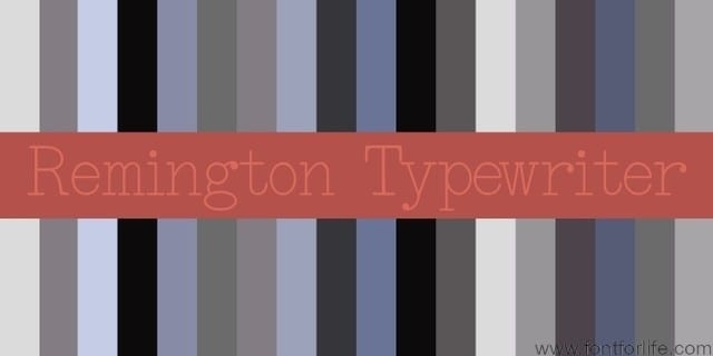 Remington Elite Typewriter Font